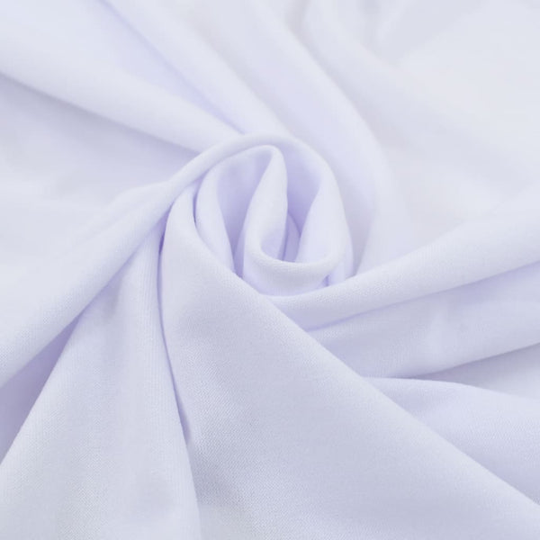 Valkoinen venyvät pöytäliinat Burnichi 120x60,5x74cm (2 kpl helmalla)