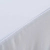 Valkoinen venyvät pöytäliinat Burnichi 183x76x74cm (2 kpl helmalla)