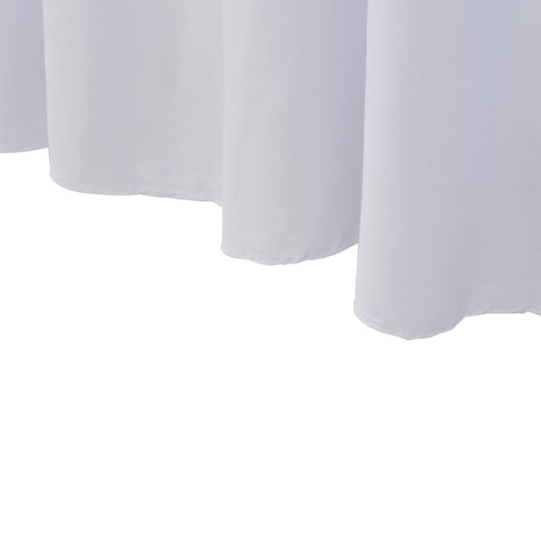 Valkoinen venyvät pöytäliinat Burnichi 243x76x74cm (2 kpl helmalla)