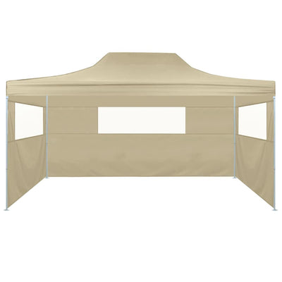 kokoontaitettava teltta 3:lla seinällä 3x4,5 m kerma