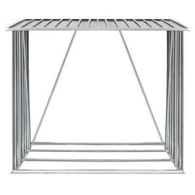 Harmaa puuvaja galvanoitu teräs Bietu 163x83x154cm