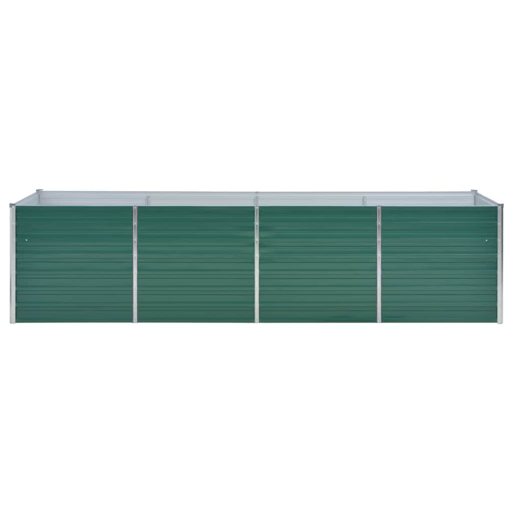 Vihreä korotettu kukkalaatikko Iura 320x80x77cm (galvanoitu teräs)