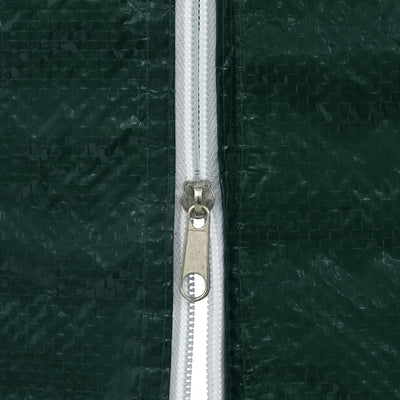 Vihreä juhlateltan sivuseinä vetoketjulla Miuriufe (2 kpl pe)