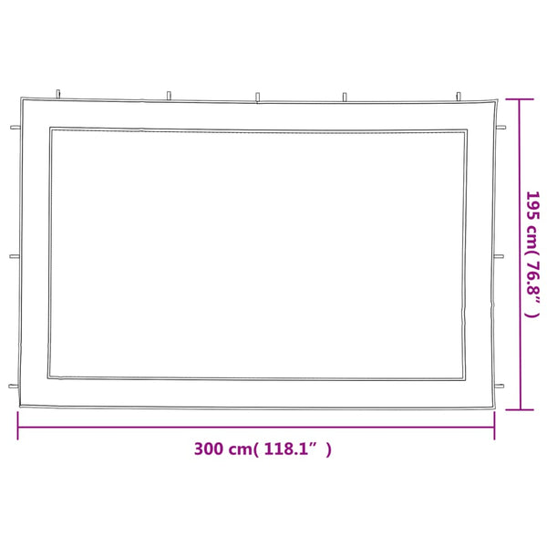 Valkoinen ja musta juhlateltan sivuseinä Matici (2 kpl verkkokangas)