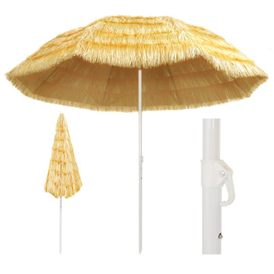 Rantavarjo luonnollinen 300 cm Havaijityyli
