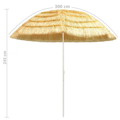 Rantavarjo luonnollinen 300 cm Havaijityyli