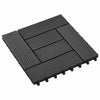 Laudat 11 kpl Musta 30 x 30 cm WPC