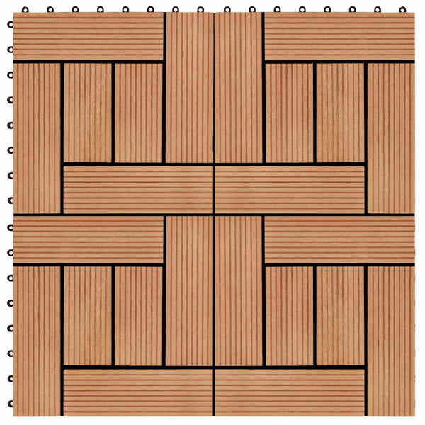 Tiikin värinen lattialaatat Margaritis 30x30cm 1 m² (11 kpl wpc)