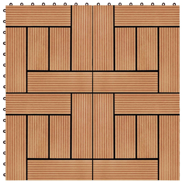 Laudat 11 kpl Tiikki 30 x 30 cm WPC