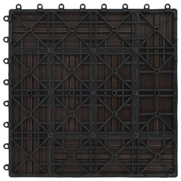 Laudat 11 kpl Tumma ruskea 30 x 30 cm WPC