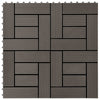 Laudat 11 kpl Tumma ruskea 30 x 30 cm WPC