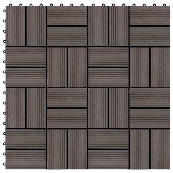 Tummanruskea lattialaatat Margaritis 30x30cm (11 kpl, 1 m², wpc)