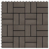 Laudat 11 kpl Tumma ruskea 30 x 30 cm WPC