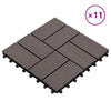Laudat 11 kpl Tumma ruskea 30 x 30 cm WPC