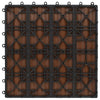 Laudat 3D-suunnittelu 11 kpl Vaaleanruskea 30 x 30 cm WPC