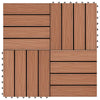 Laudat 3D-suunnittelu 11 kpl Vaaleanruskea 30 x 30 cm WPC