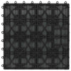 Laudat 3D-suunnittelu 11 kpl Musta 30 x 30 cm WPC
