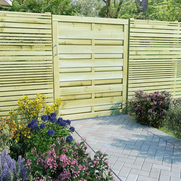 Puutarhaportti kyllästetty mänty 100x125 cm vihreä