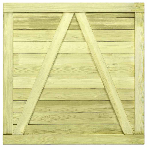 Puutarhaportti kyllästetty mänty 100x100 cm