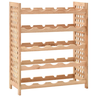 Viiniteline 25 pullolle pähkinäpuu 63x25x73 cm