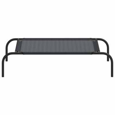 Musta kohotettu koiranpeti Porojean (s textilene)