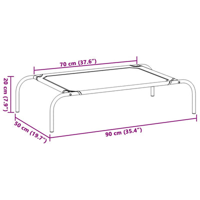 Musta kohotettu koiranpeti Porojean (s textilene)