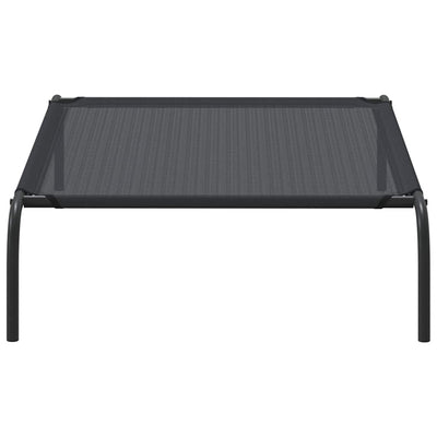 Musta kohotettu koiranpeti Porojean L (textilene)