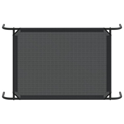 Musta kohotettu koiranpeti Porojean L (textilene)