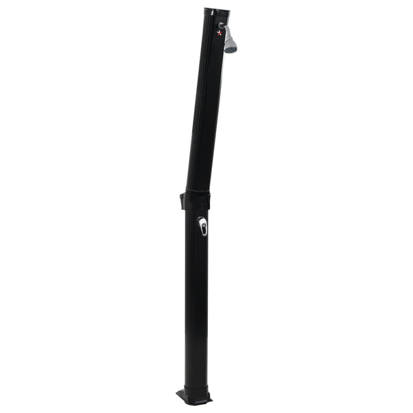 Musta kokoontaittuva aurinkovoimasuihku Deliuta 214cm (23 l)