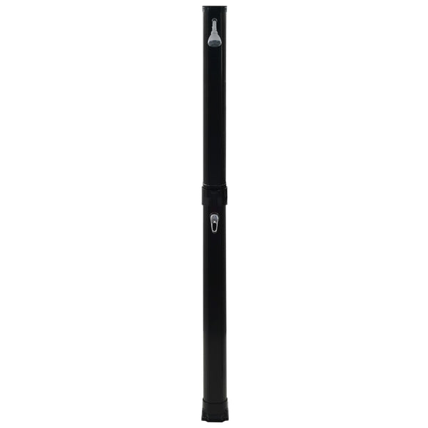 Musta kokoontaittuva aurinkovoimasuihku Deliuta 214cm (23 l)