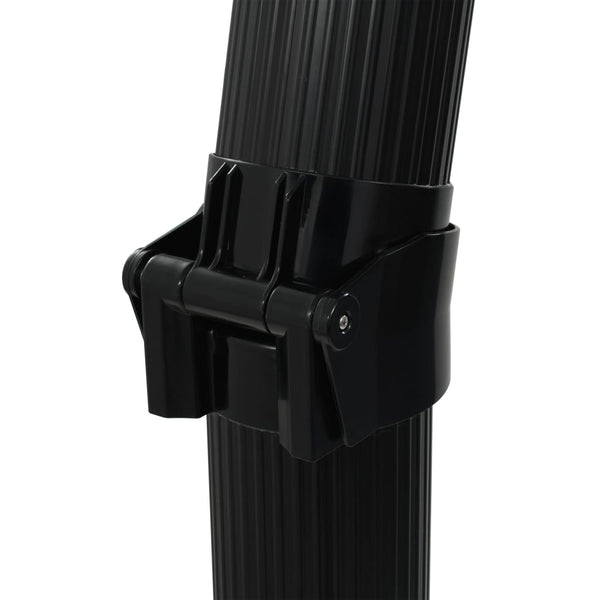 Musta kokoontaittuva aurinkovoimasuihku Deliuta 214cm (23 l)
