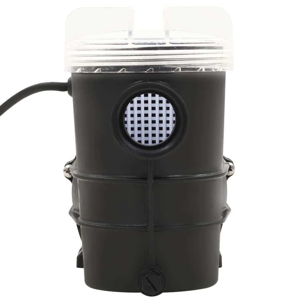 Musta uima-altaan pumppu ajastimella Slatineanu 0,25 HV 8 000 l/h