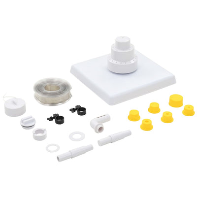 Valkoinen kreikkalainen uima-altaan suihkulähde Livenca (13-osainen)