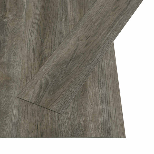 Itsekiinnittyvä lattialauta Harmaa ja ruskea 4,46 m² 32 kpl