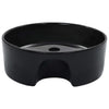 Musta pesuallas ylivuodolla Vetilius 36x13cm (keraaminen)