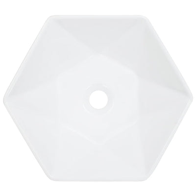 Pesuallas 41x36,5x12 cm keraaminen valkoinen