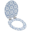 WC-istuin soft close kannella MDF posliinikuvio