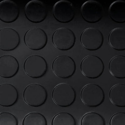 Lattiamatto liukumaton kumi Semefora 1,5x4 m 3 mm (pilkut)