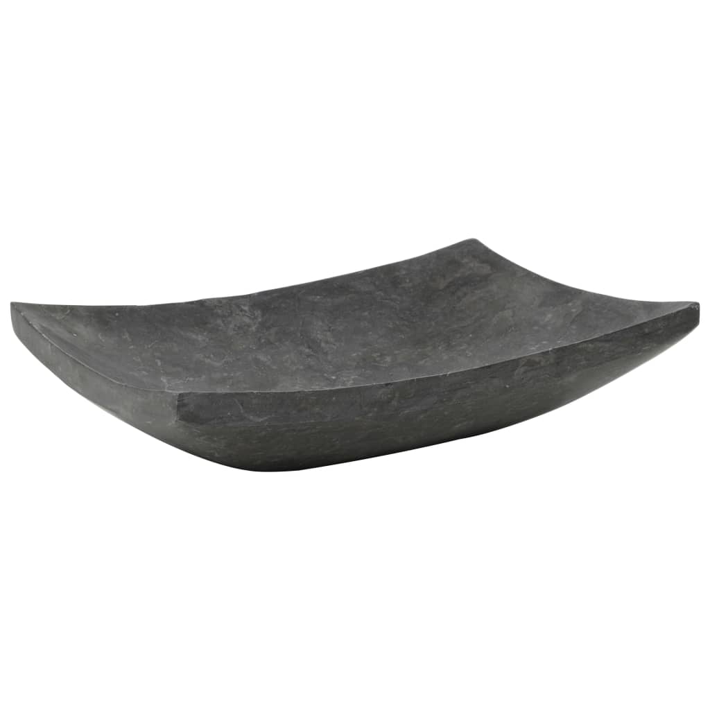 Pesuallas marmori 50x35x12 cm musta