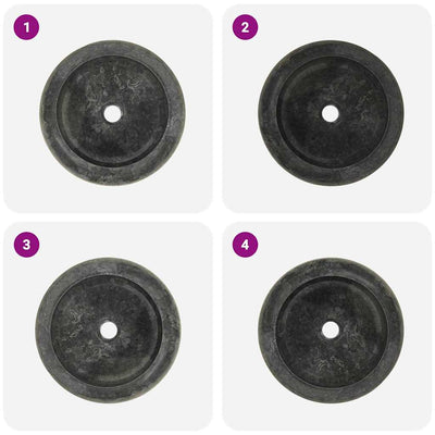 Musta pesuallas marmori Behigi 40x12cm