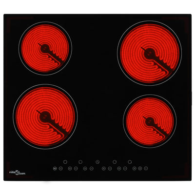 Keraaminen liesi 4 poltinta Varone 6 000 W (kosketushallinta)