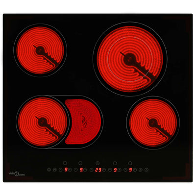 Keraaminen liesi 4 poltinta Varone 6600 W (kosketushallinta)