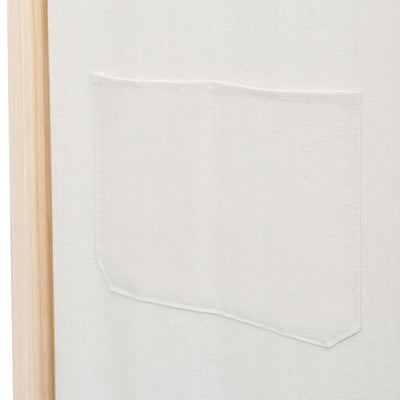 4-Paneelinen Tilanjakaja kerma 160x170x4 cm kangas