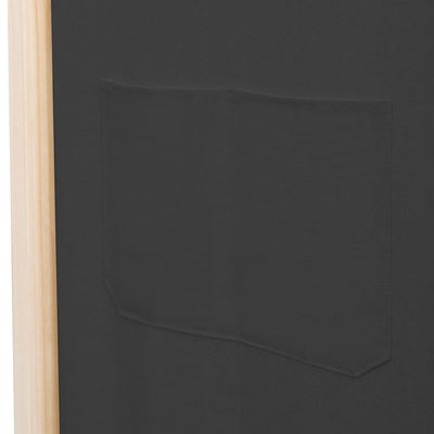 3-Paneelinen Tilanjakaja harmaa 120x170x4 cm kangas