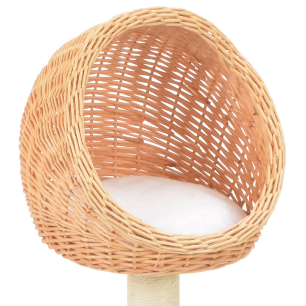 Luonnollinen kissan kiipeilypuu Mirem (sisal-pylväällä, paju)
