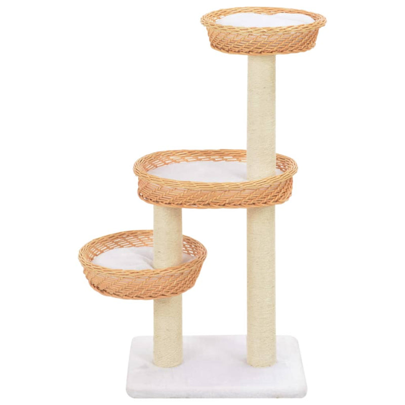 Luonnollinen kissan kiipeilypuu Vanoni (sisal-pylväällä paju)
