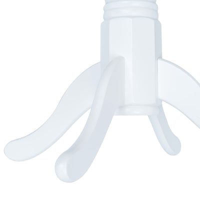 Valkoinen puinen pyöreä ruokapöytä Angus 106cm