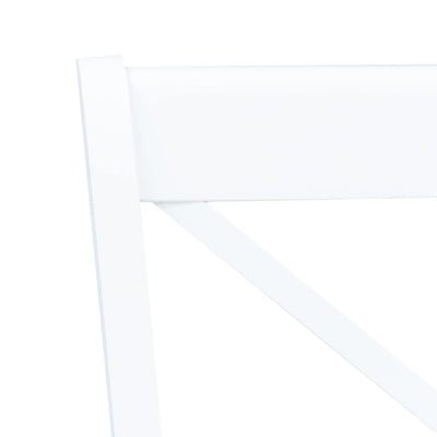 Valkoinen ruokatuolit Victoriano 4 kpl (kumipuu)