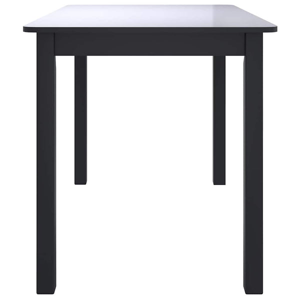 Ruokapöytä musta 114x71x75 cm kumipuu