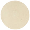 Tabletit 4 kpl kuvioton luonnollinen 38 cm pyöreä puuvilla